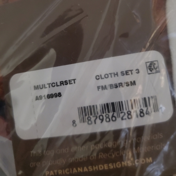 New 3pc Patricia Nash PACK OF 3 Cloth Face Coverings. - Picture 10 of 16